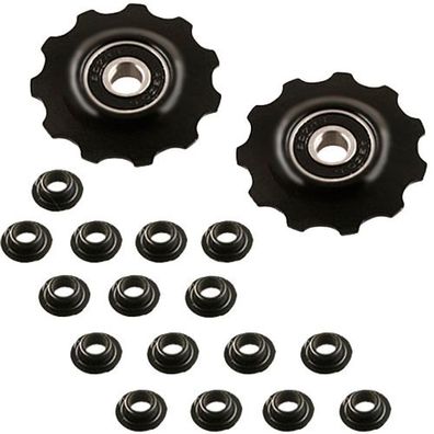 Schaltwerkrollen Alu 11Zähne, schwarz / / /ar, Point, 10104701