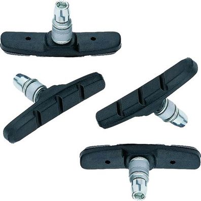 Bremsschuh Alhonga, V-Brake, symm, schwarz, 70mm, 2 Paar, für Alufelge, Point,