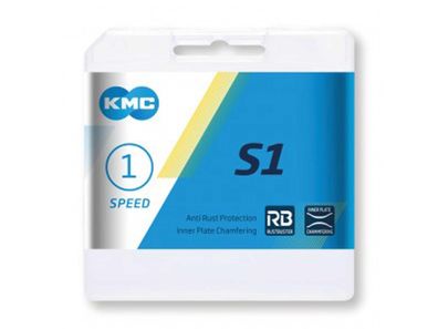 Kette KMC S1 Wide RB 1/2 x 1/8, 112 Glieder, 8,6 mm, silber