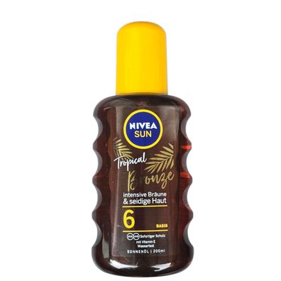 Nivea/SPF6 "Tropical Bronze" Sonnenöl Spray 200ml/Sonnenschutz/Sonnencreme
