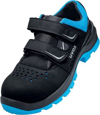 Uvex 2 Xenova Sicherheitssandalen S1 SRC 95537 Schwarz, Blau-36 (Weite 10)