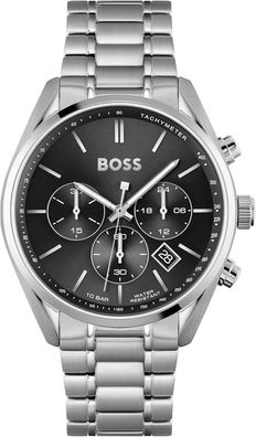 HUGO BOSS Champion 1513871 Herrenuhr 44mm NEU Schwarz Uhr