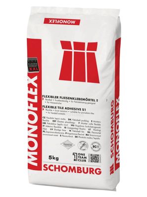 Schomburg Monoflex S1 5 kg Flexkleber Fliesenkleber Kleber Fliesen Großformate