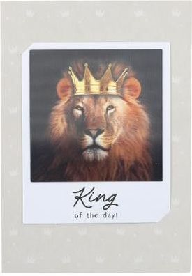 3D Polaroid Klappkarte - King of the day!