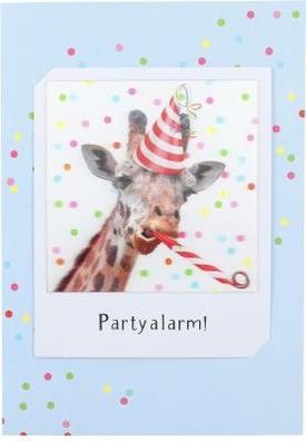 3D Polaroid Klappkarte - Partyalarm!
