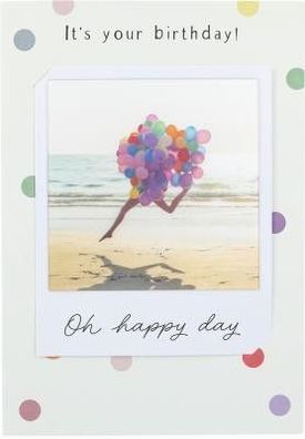 3D Polaroid Klappkarte - It´s your birthday! Oh happy day