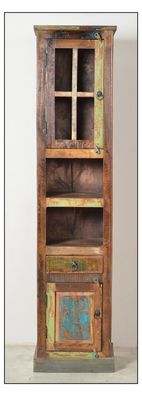 Riverboat Badezimmer-Hochschrank Altholz Bunt