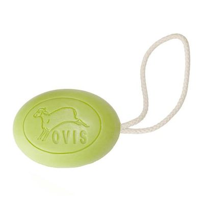 Ovis Schafmilchseife Eisenkraut mit Kordel, 100% Bio, für die tägliche Dusche, oval,