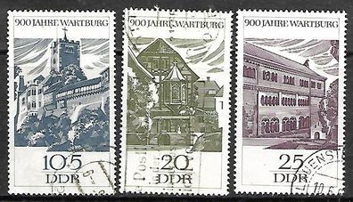 DDR gestempelt Michel-Nummer 1233-1235