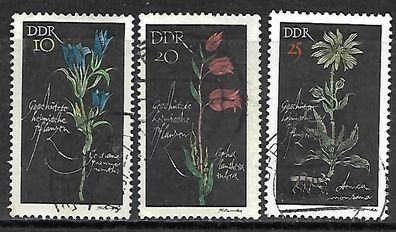 DDR gestempelt Michel-Nummer 1242-1244