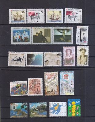Kroatien postfrisch Europa Marken aus den Jahren 1990-2000 siehe Bild
