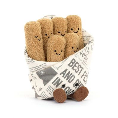 Jelly Cat Amuseables Cosy Chips Stofftier London Limited Geschenkspielzeug 20cm