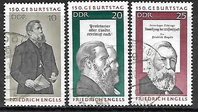 DDR gestempelt Michel-Nummer 1622-1624