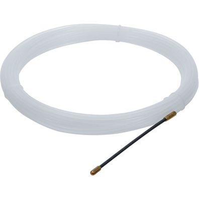 BGS Kabel Einziehband Einziehspirale Einziehdraht 3 mm Perlondraht 15 m