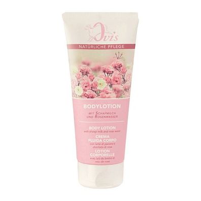 Bodylotion mit Schafmilch & Rosenwasser, Ovis Schafmilchseife, 100% natürlich, 200 ml