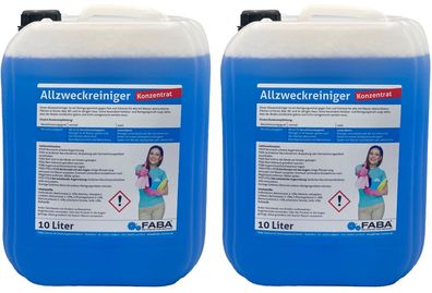20 L Allzweckreiniger Konzentrat 2 x 10 Liter Kanister