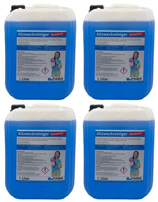 20 L Allzweckreiniger Konzentrat 4 x 5 Liter