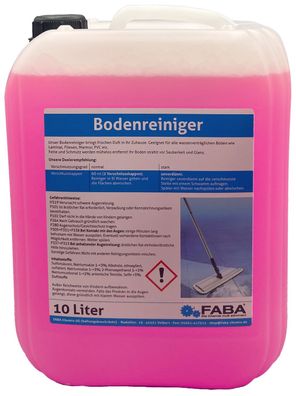 10 L Bodenreiniger Konzentrat, 10 Liter Kanister