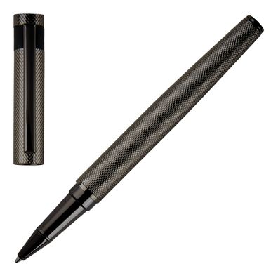 HUGO BOSS Set Tintenroller Loop Diamond Gun & A4 Cloud Matte Black
