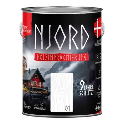 Holzschutz Holzimprägnierung (01) Norschnee Wetterfest Holzlack 5L Schutzlack