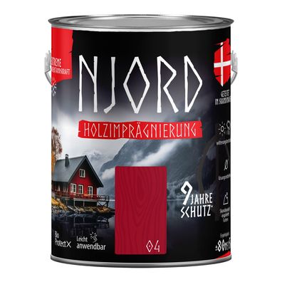 Holzschutz Holzimprägnierung (04) Fischerhütte Wetterfest Holzlack 5L Schutzlack