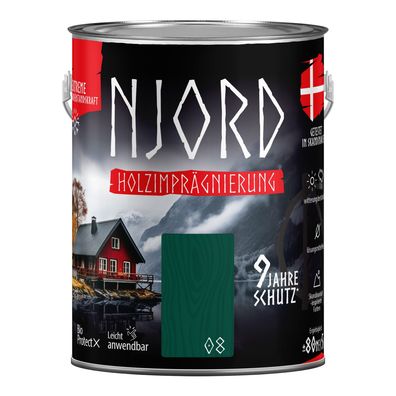 Holzschutz Holzimprägnierung (08) Isländisches Tal Wetterfest Holzlack 5L