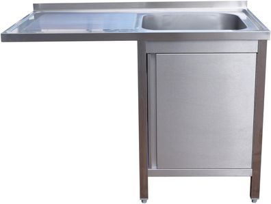Gastronomie Hotel Küche Spülzentrum 1200 x 700 x 850 mm 1 Becken rechts 700 mm