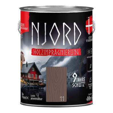 Holzschutz Holzimprägnierung (11) Wikingerboot 5L Wetterfest Holzlack