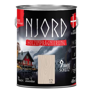 Holzschutz Holzimprägnierung (12) Neblige Wiese Wetterfest Holzlack 5L