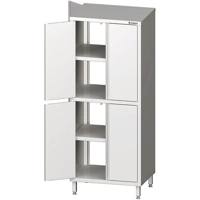 Stalgast Durchreiche-Hochschrank mit Flügeltüren, 1100x500x2000 mm, mit zwei Schra