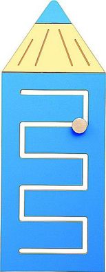 Kindergarten Wandspiel Motorikschleife Buntstift Blau Vorschule