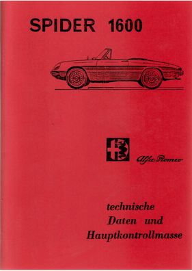 Reparaturanleitung Alfa Romeo Spider 1600 Rundheck, Oldtimer