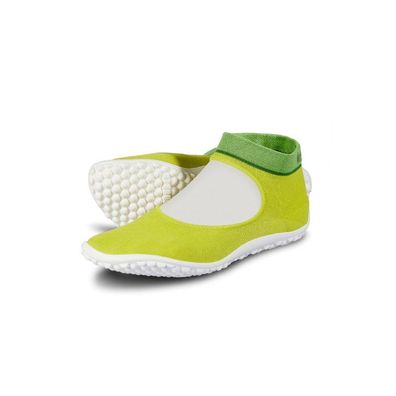 Leguano Ballerina Damen Barfuß Sockenschuhe grün Textil