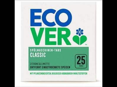 ECOVER 3x Classic Spülmaschinen-Tabs Zitrone, 25 Tabs, 500g 500g