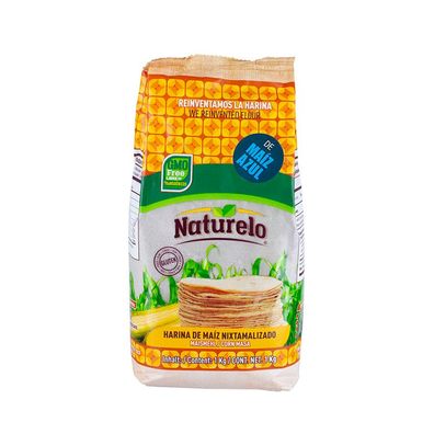 Naturelo Harina de Ma&iacute; Azul Nixtamalisiertes blaues Maismehl Mexiko glutenfrei