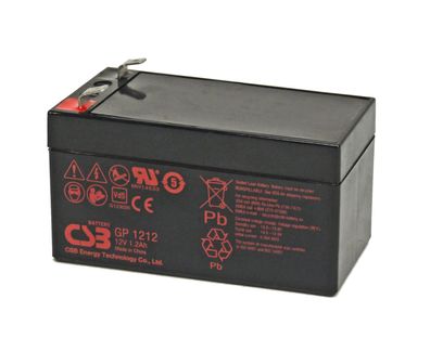 CSB GP1212 – 12V 1,2Ah AGM-Batterie | Kompakter Bleiakku VRLA