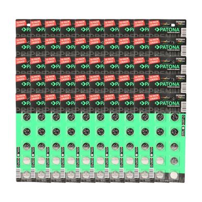 PATONA Premium 500x CR2032 Batterien (50x10er) Pack 3V Lithium