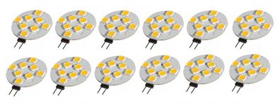 12er Set LED Leuchtmittel G4 1,5 Watt mit 8 LED´s Energiesparlampe