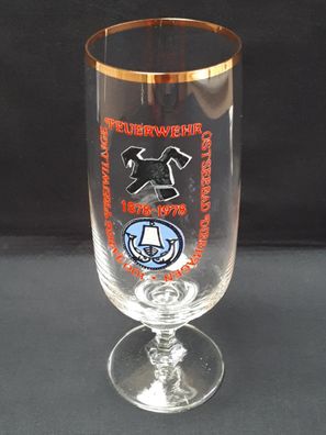 Bierglas 100 Jahre FFW Freiwillige Feuerwehr Dierhagen
