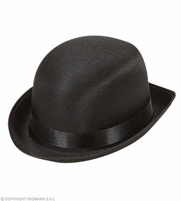 Melone Satin schwarz Widmann