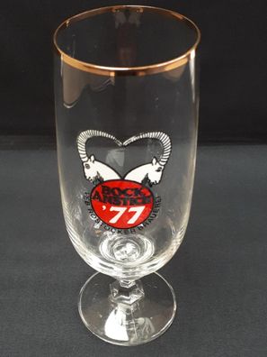 Bierglas Bockanstich `77 VEB Rostocker Brauerei