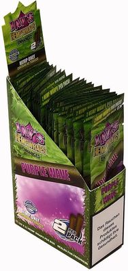 Juicy Hemp Wraps DE - PURPLE WAVE - Blunt Rolls - 25 Päckchen a 2 Paper im Display