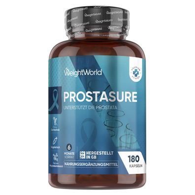 Prostata Komplex Kapseln - 180 Stück- 6 Monate Vorrat - von WeightWorld