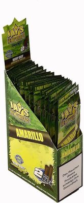 Juicy Hemp Wraps DE - Amarillo - Blunt Rolls - 25 Päckchen a 2 Paper im Display