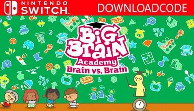 NEU für Nintendo Switch Spiel Big Brain Academy Kopf an Kopf Game Key Download
