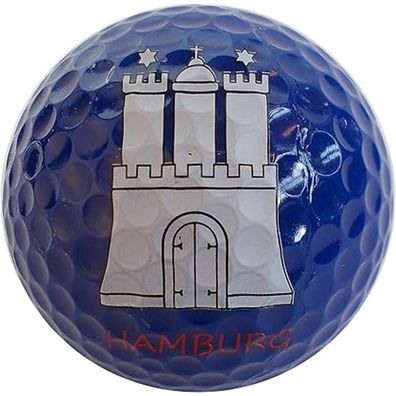 Hamburg Golfball 3er Set Blau