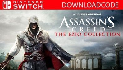 NEU für Nintendo Switch Spiel Assassins Creed The Ezio Collection Game Key Code