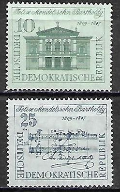 DDR postfrisch Michel-Nummer 676-677