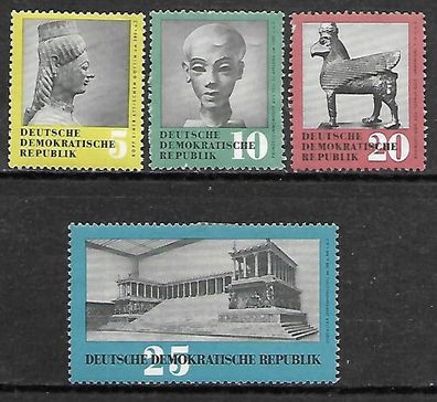DDR postfrisch Michel-Nummer 742-745 mit Falzresten