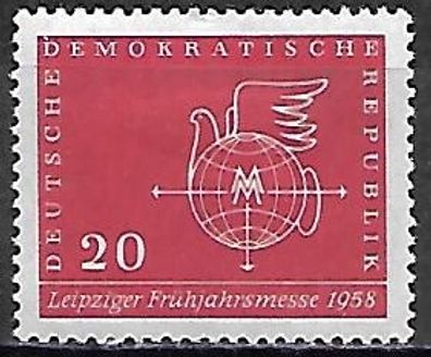 DDR postfrisch Michel-Nummer 618 mit Falz